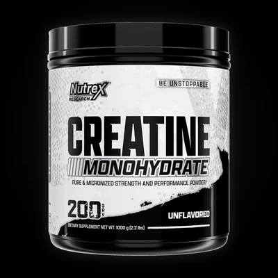 NUTREX CREATINA MONOHIDRATADA 200SV 1,000 g · 200 porciones de 5 g