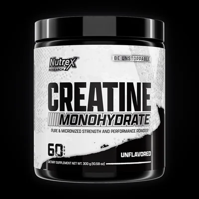 NUTREX CREATINA MONOHIDRATADA 60SV 300 g · 60 porciones de 5 g